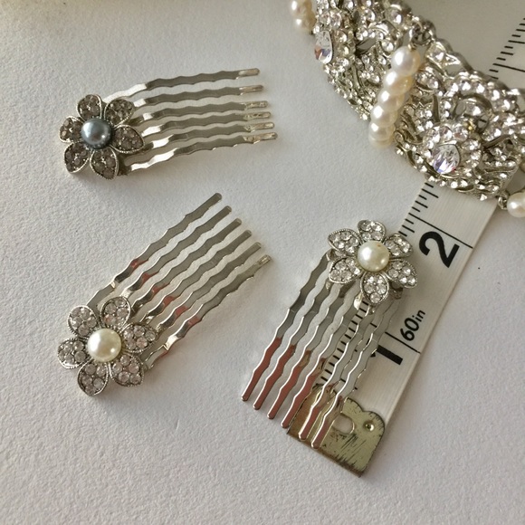 NWOT set of 3 PEARL HAIR PINS main image 2